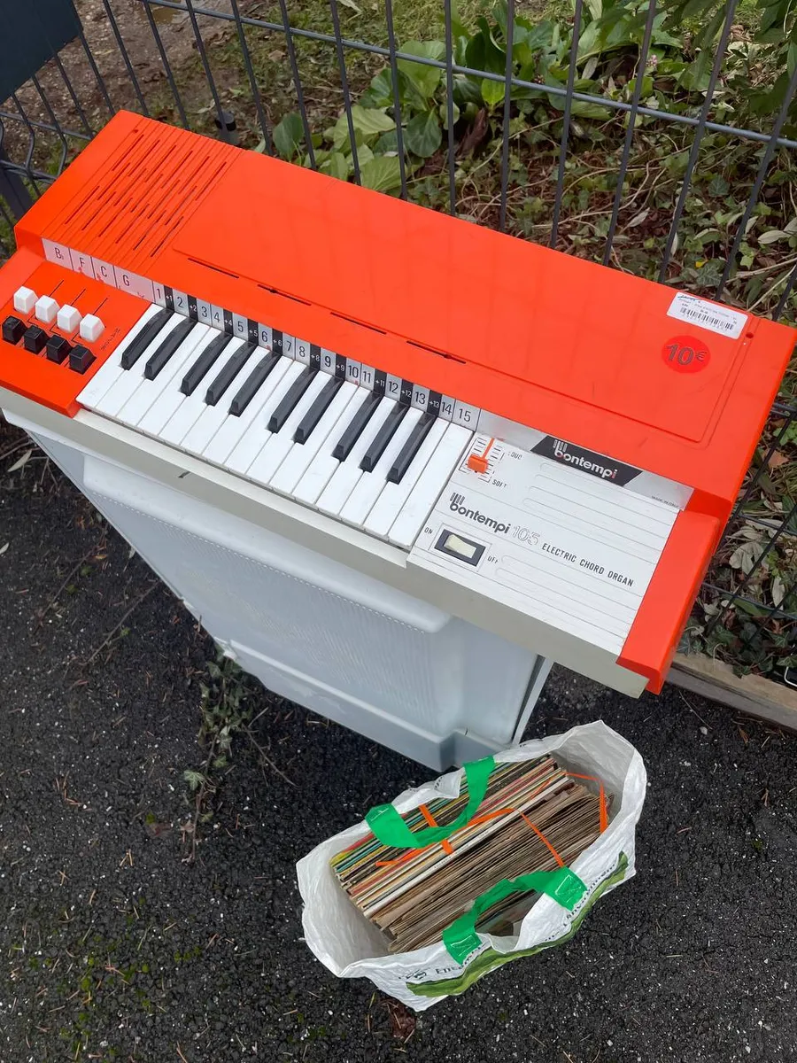 Orgue électronique Bontempi 105, orange vintage
